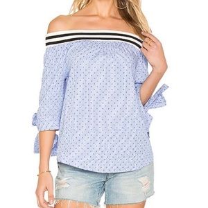 BlankNYC poplin off the shoulder top